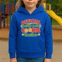 Christmas Official North Pole Cookie Taster Kids Hoodie thumb 3