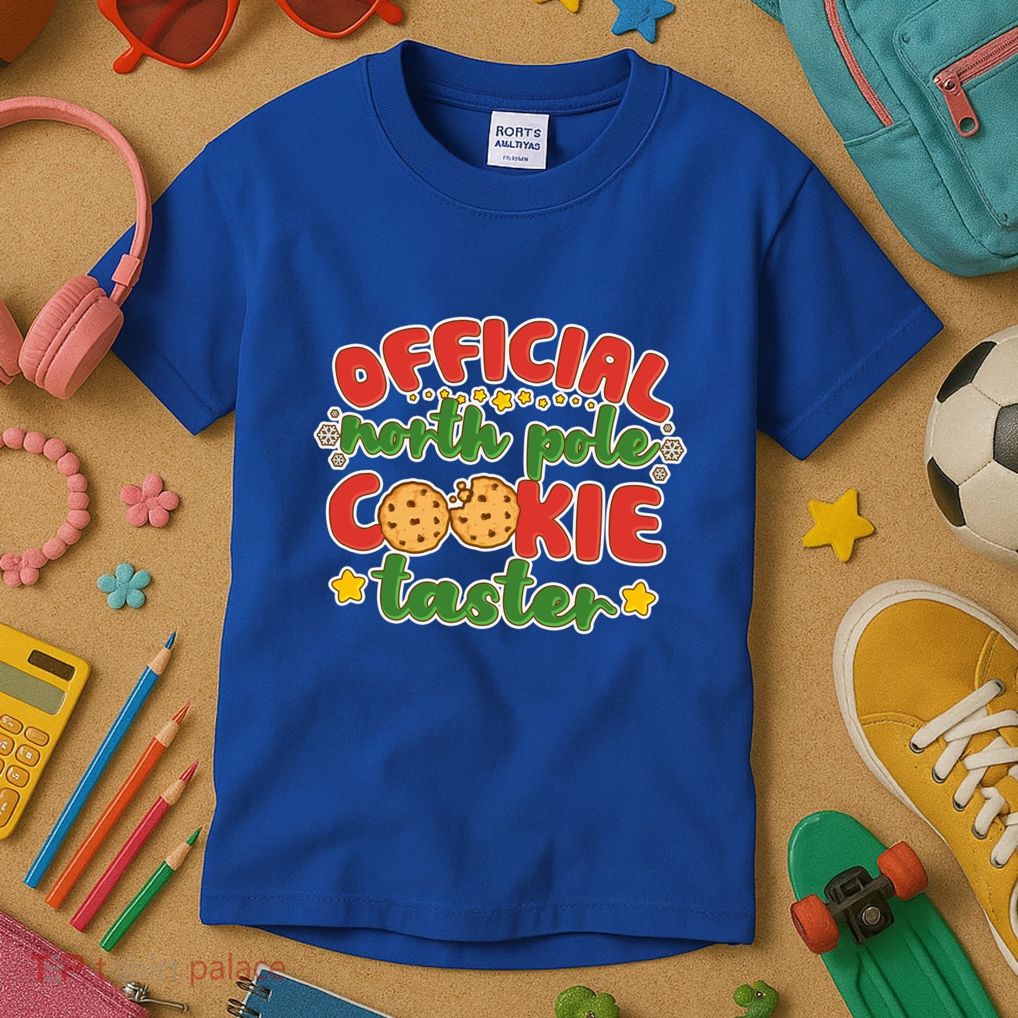 Christmas Official North Pole Cookie Taster Kids T-Shirt