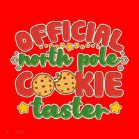 Christmas Official North Pole Cookie Taster Santa Hat thumb 1