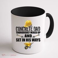 Concrete Dad Mixed Up And Set In His Ways Coffee Mug thumb 1