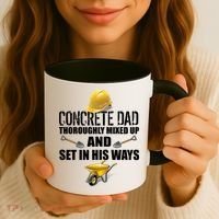 Concrete Dad Mixed Up And Set In His Ways Coffee Mug thumb 3