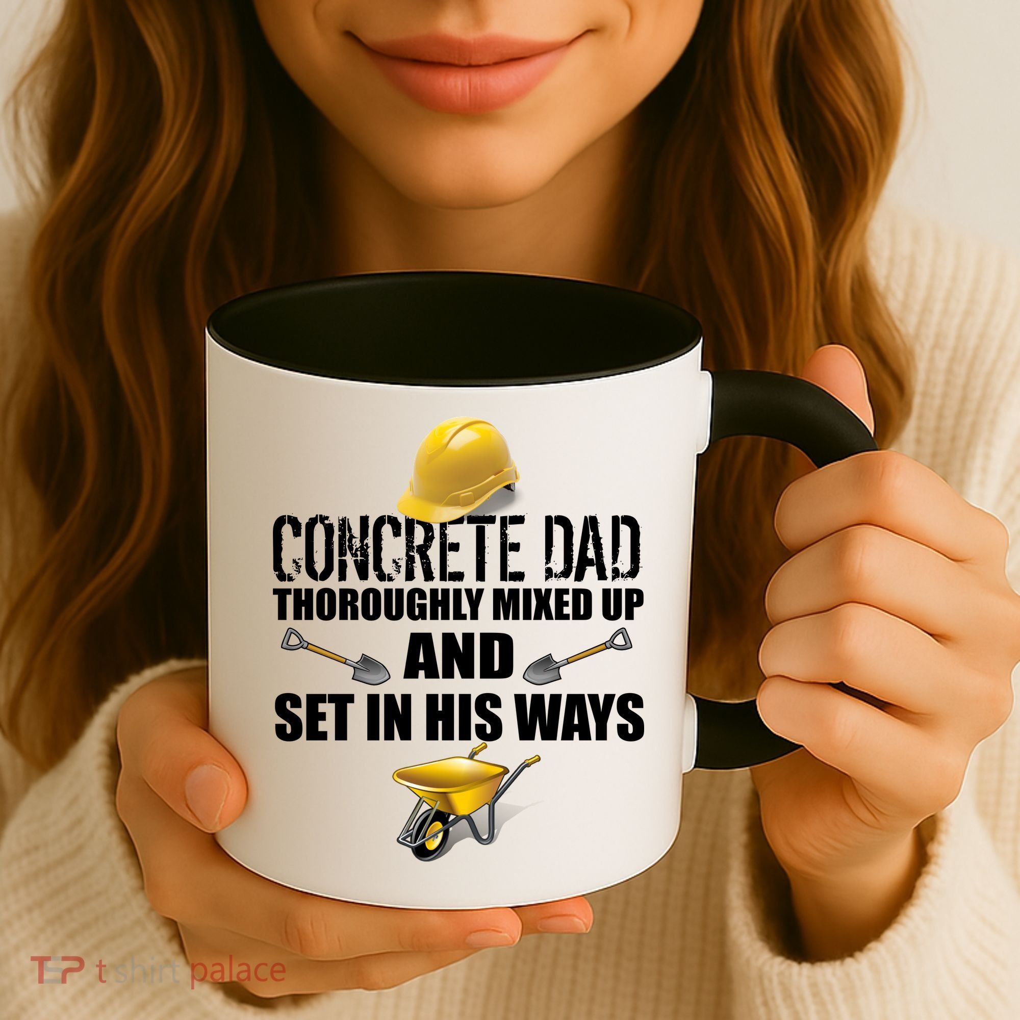 Concrete Dad Mixed Up And Set In His Ways Coffee Mug