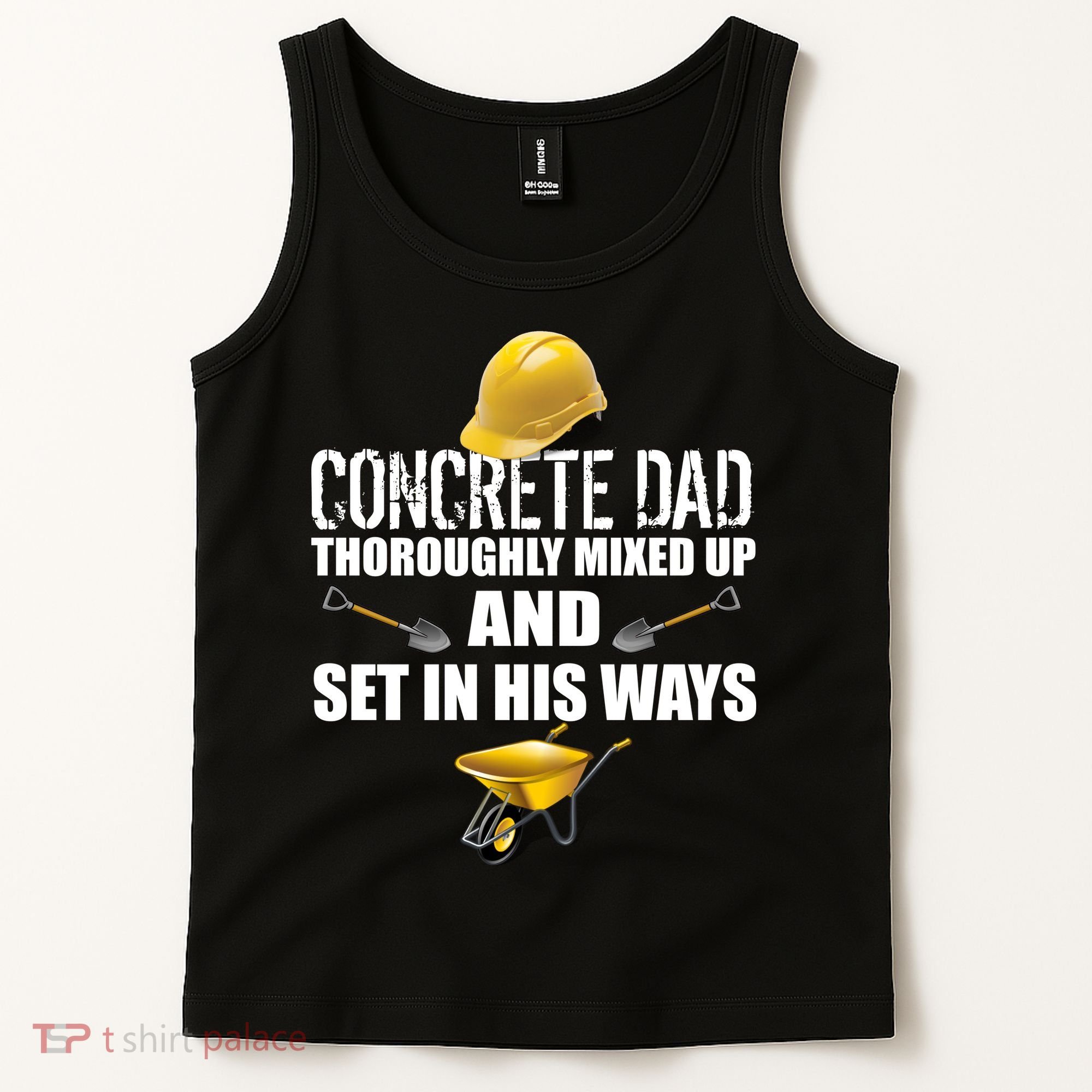 Concrete Dad Mixed Up And Set In His Ways Tank Top