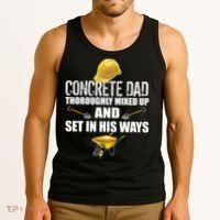 Concrete Dad Mixed Up And Set In His Ways Tank Top thumb 3