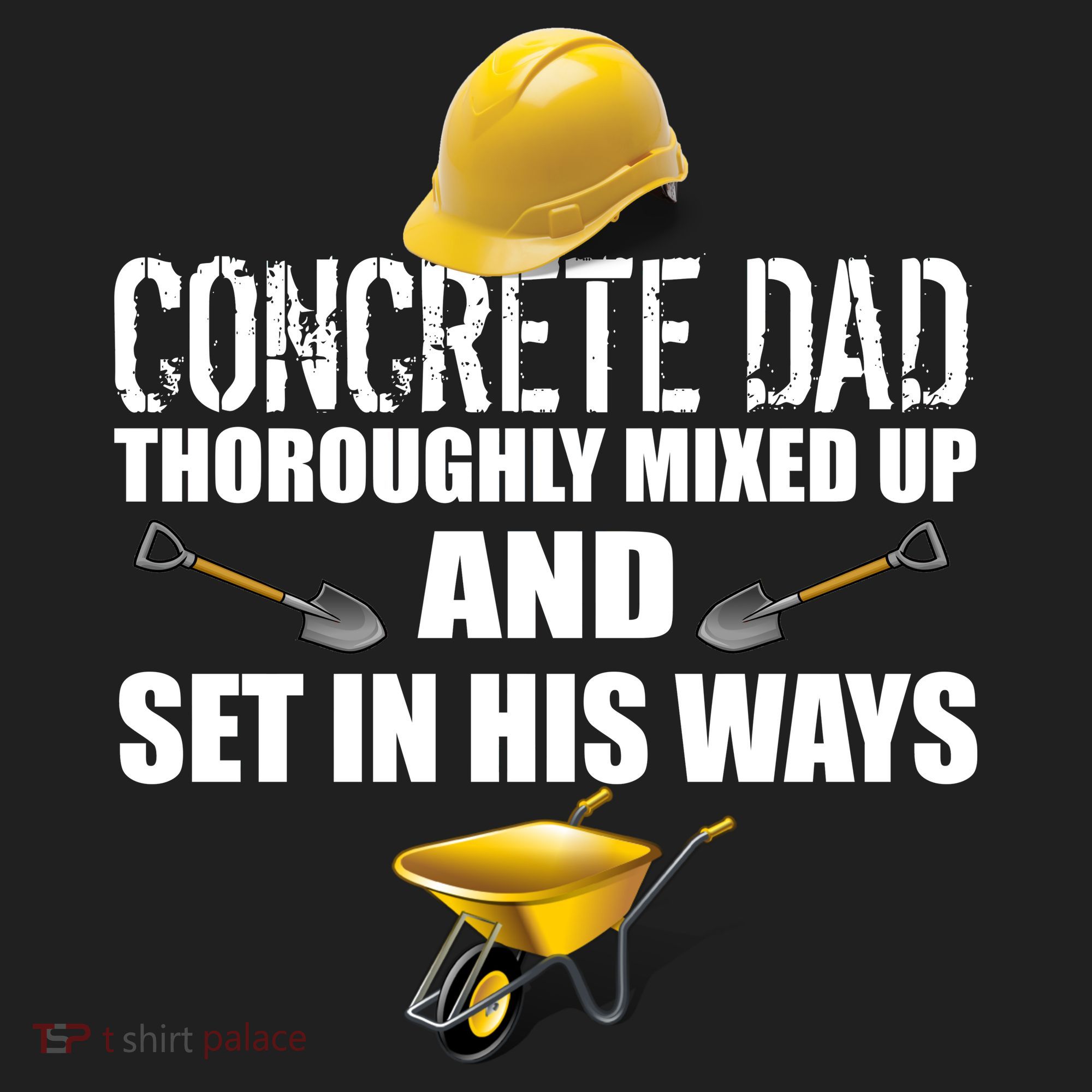 Concrete Dad Mixed Up And Set In His Ways Golf Towel