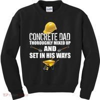 Concrete Dad Mixed Up And Set In His Ways Kids Sweatshirt thumb 0