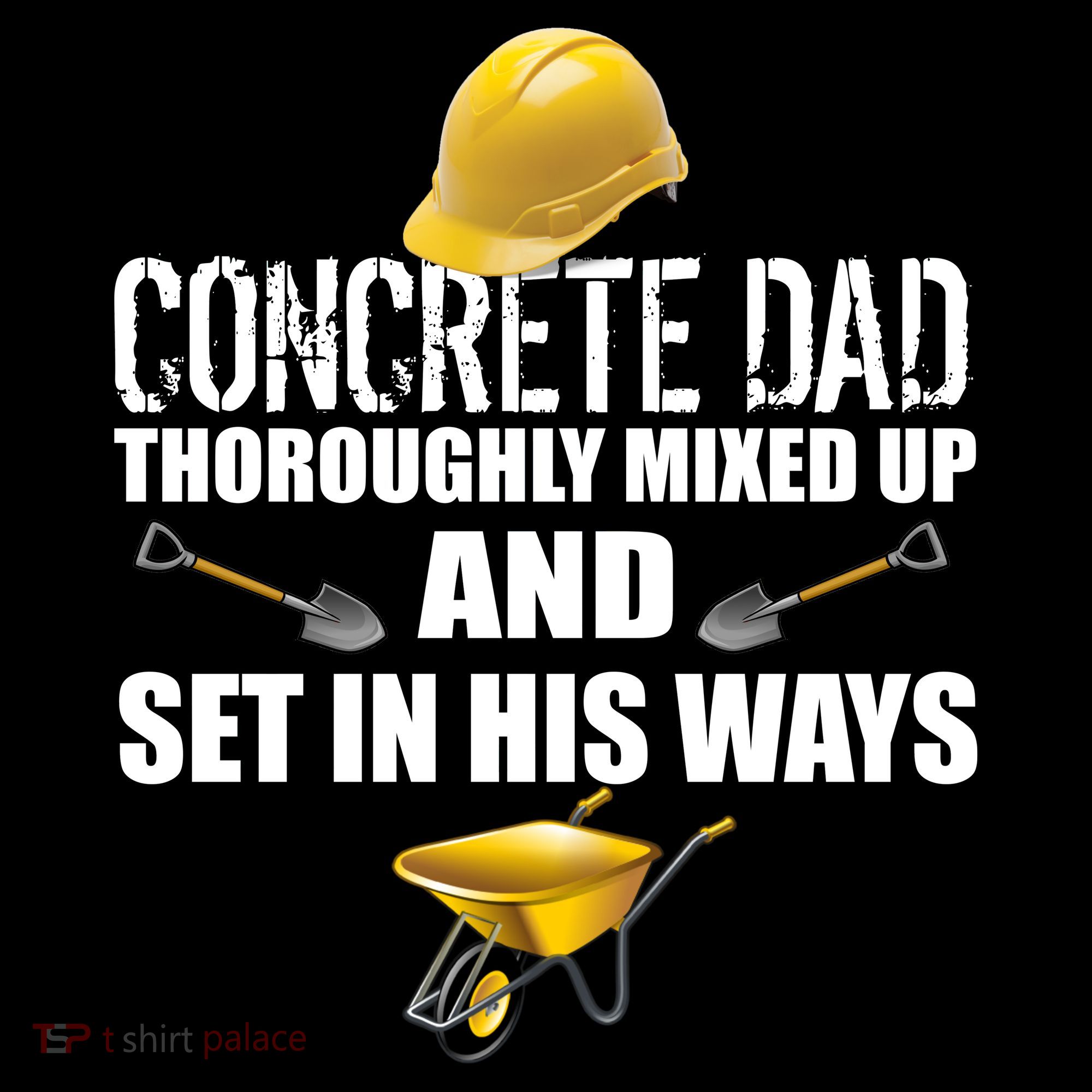 Concrete Dad Mixed Up And Set In His Ways Kids Sweatshirt