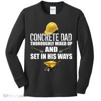 Concrete Dad Mixed Up And Set In His Ways Kids Long Sleeve Shirt thumb 0
