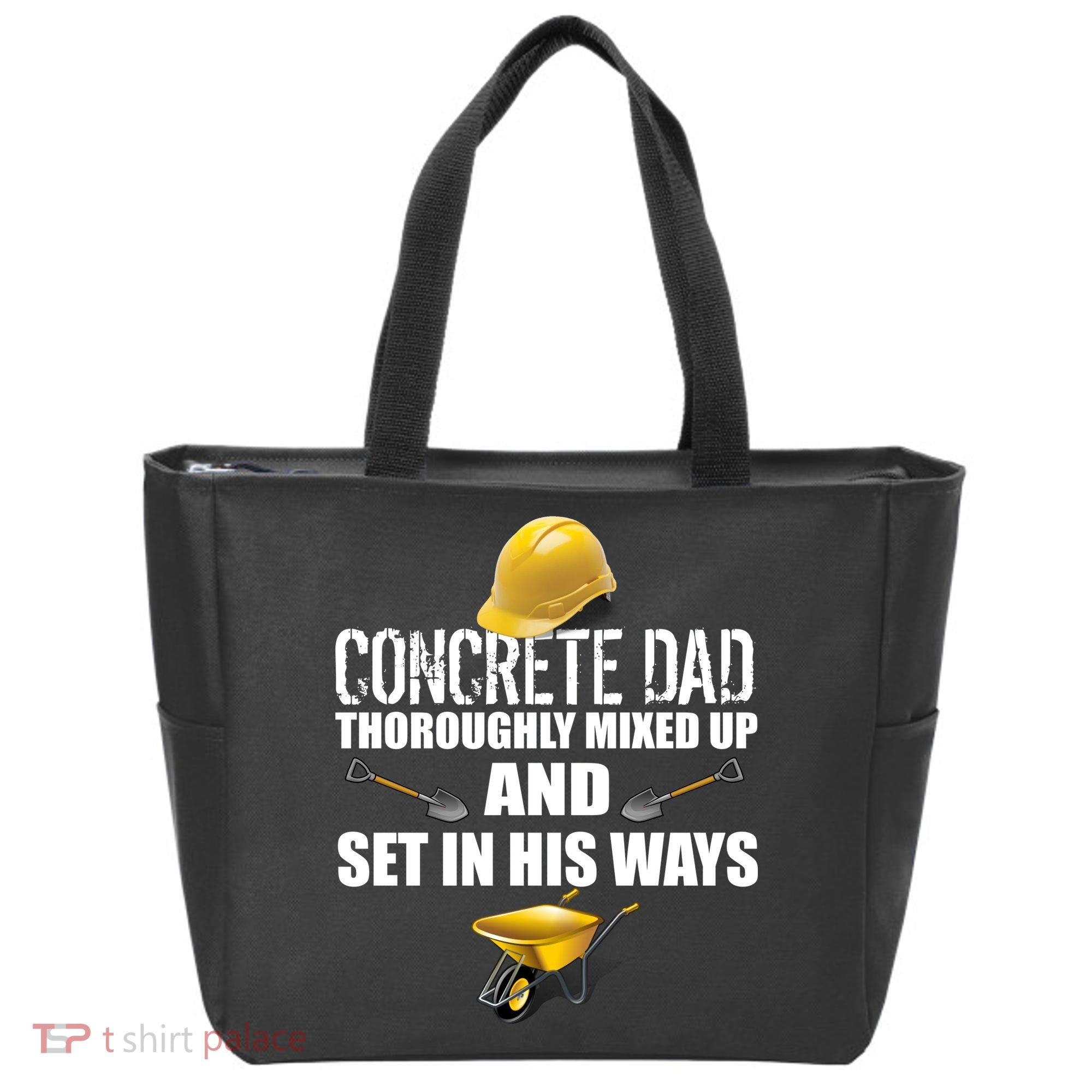 Concrete Dad Mixed Up And Set In His Ways Tote Bag