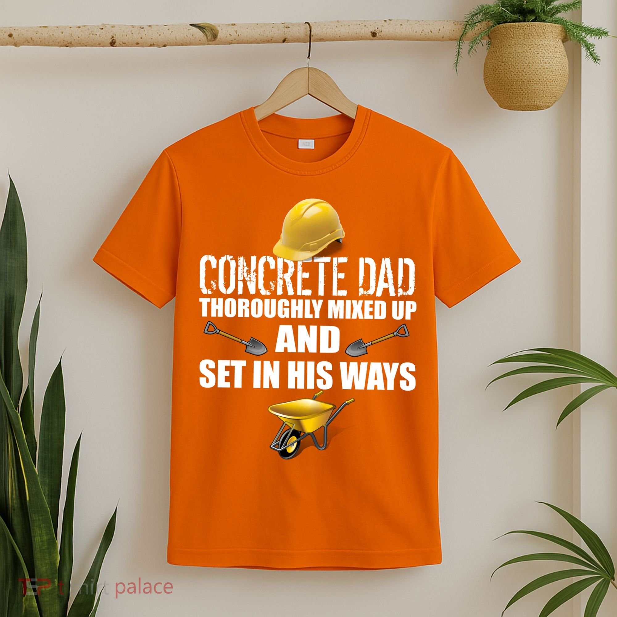 Concrete Dad Mixed Up And Set In His Ways T-Shirt
