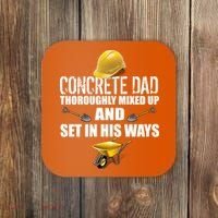 Concrete Dad Mixed Up And Set In His Ways Coaster thumb 0