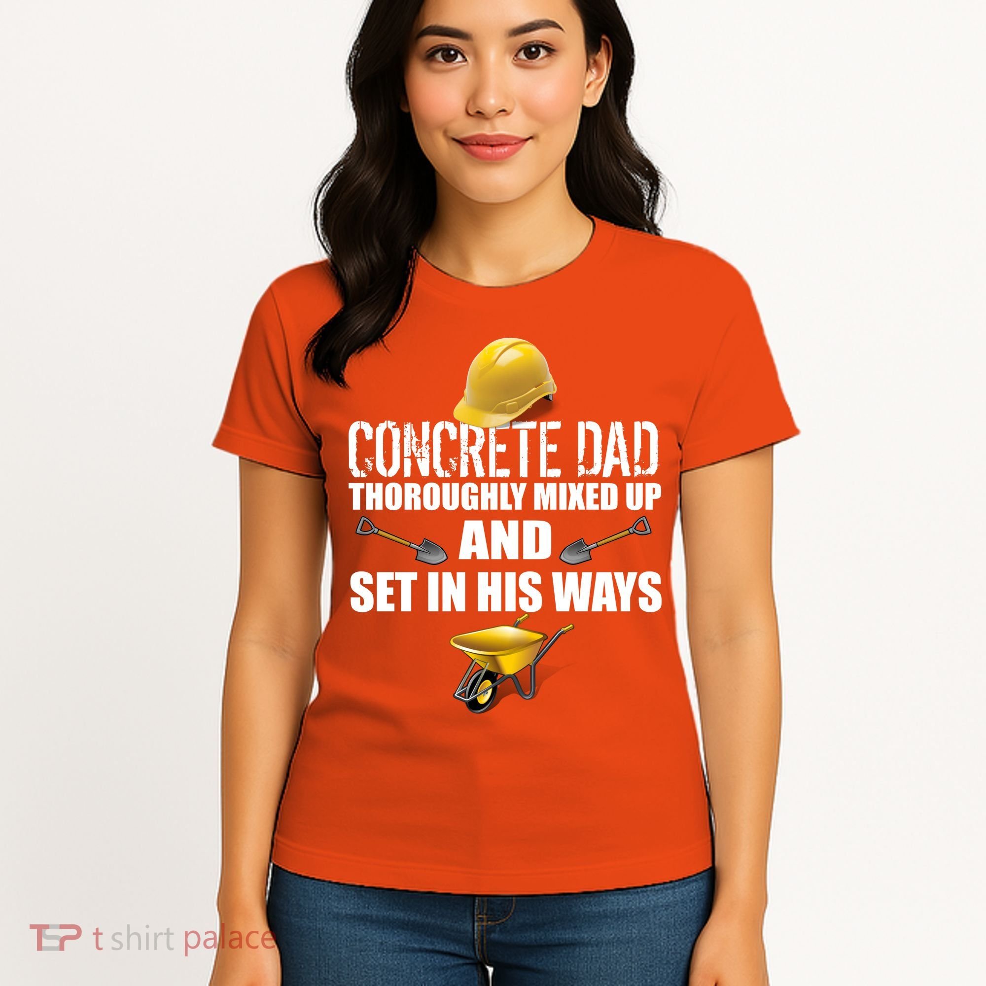 Concrete Dad Mixed Up And Set In His Ways Women's T-Shirt