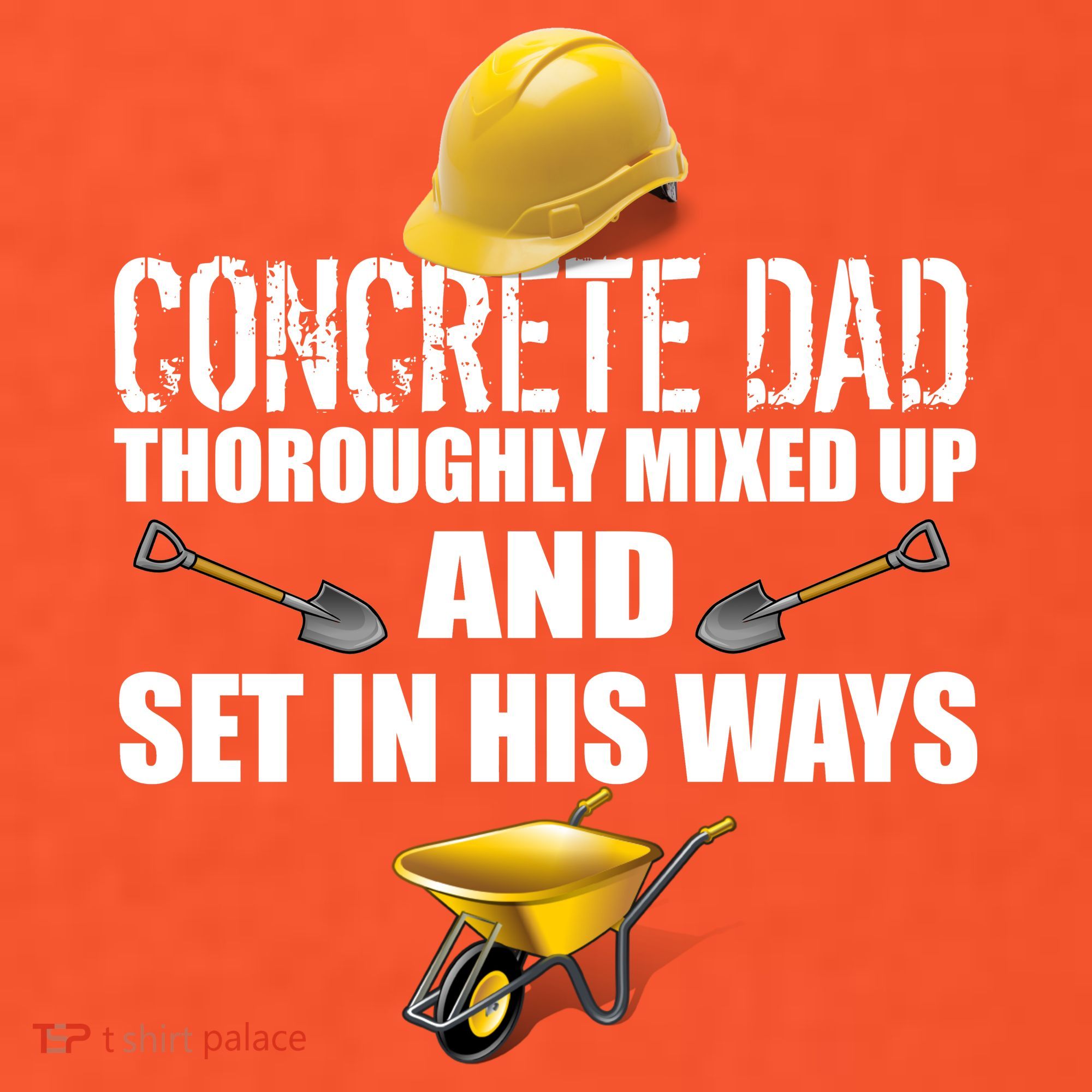 Concrete Dad Mixed Up And Set In His Ways Kids T-Shirt