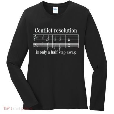 Conflict Resolution Is Only A Half Step Away Women's Long Sleeve Shirt