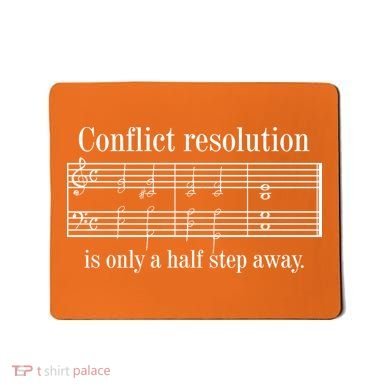 Conflict Resolution Is Only A Half Step Away Mousepad