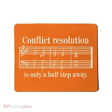 Conflict Resolution Is Only A Half Step Away Mousepad