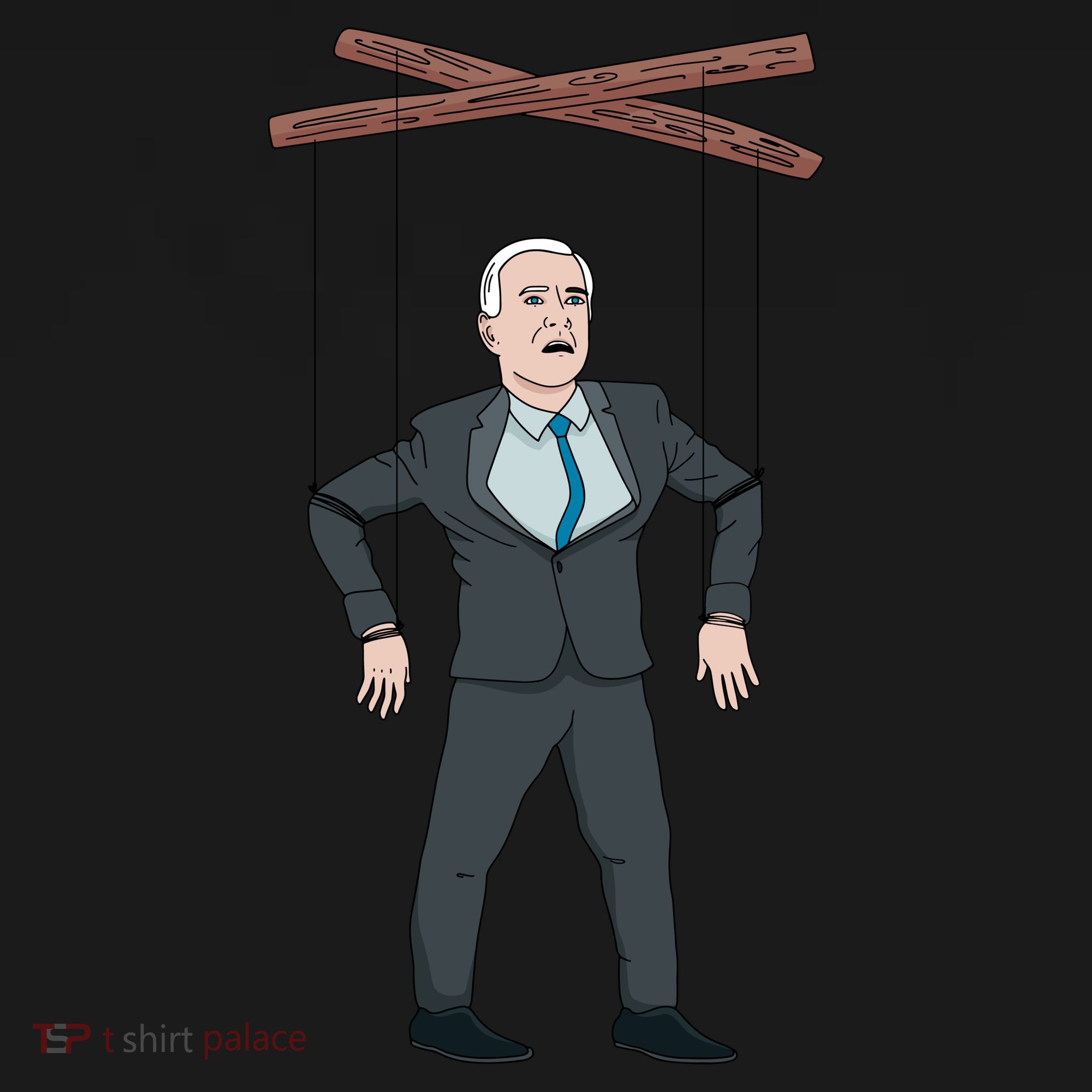 Confused Anti Joe Biden Puppet Funny Bucket Hat