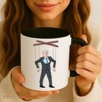 Confused Anti Joe Biden Puppet Funny Coffee Mug thumb 3