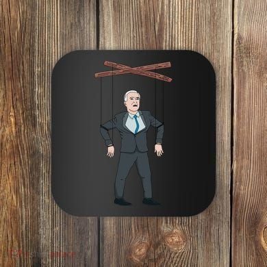 Confused Anti Joe Biden Puppet Funny Coaster