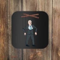 Confused Anti Joe Biden Puppet Funny Coaster thumb 0