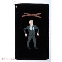Confused Anti Joe Biden Puppet Funny Golf Towel thumb 0