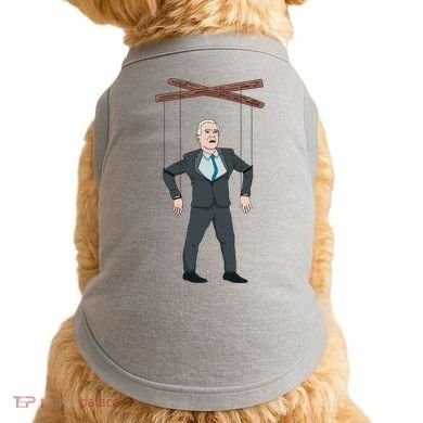Confused Anti Joe Biden Puppet Funny Doggie Tank