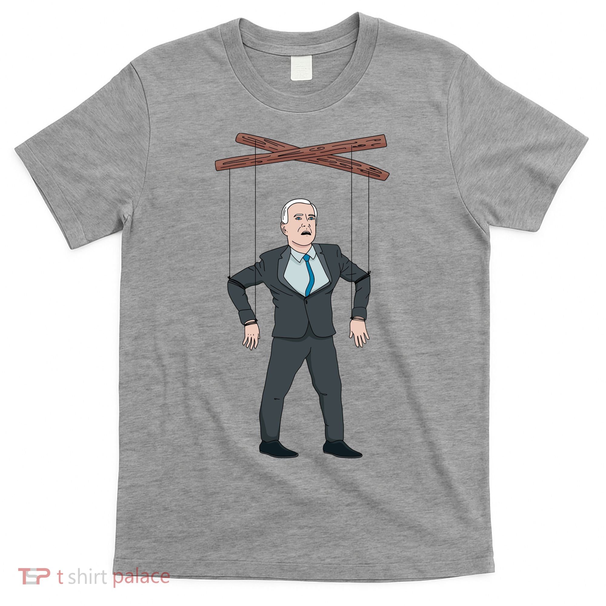 Confused Anti Joe Biden Puppet Funny T-Shirt