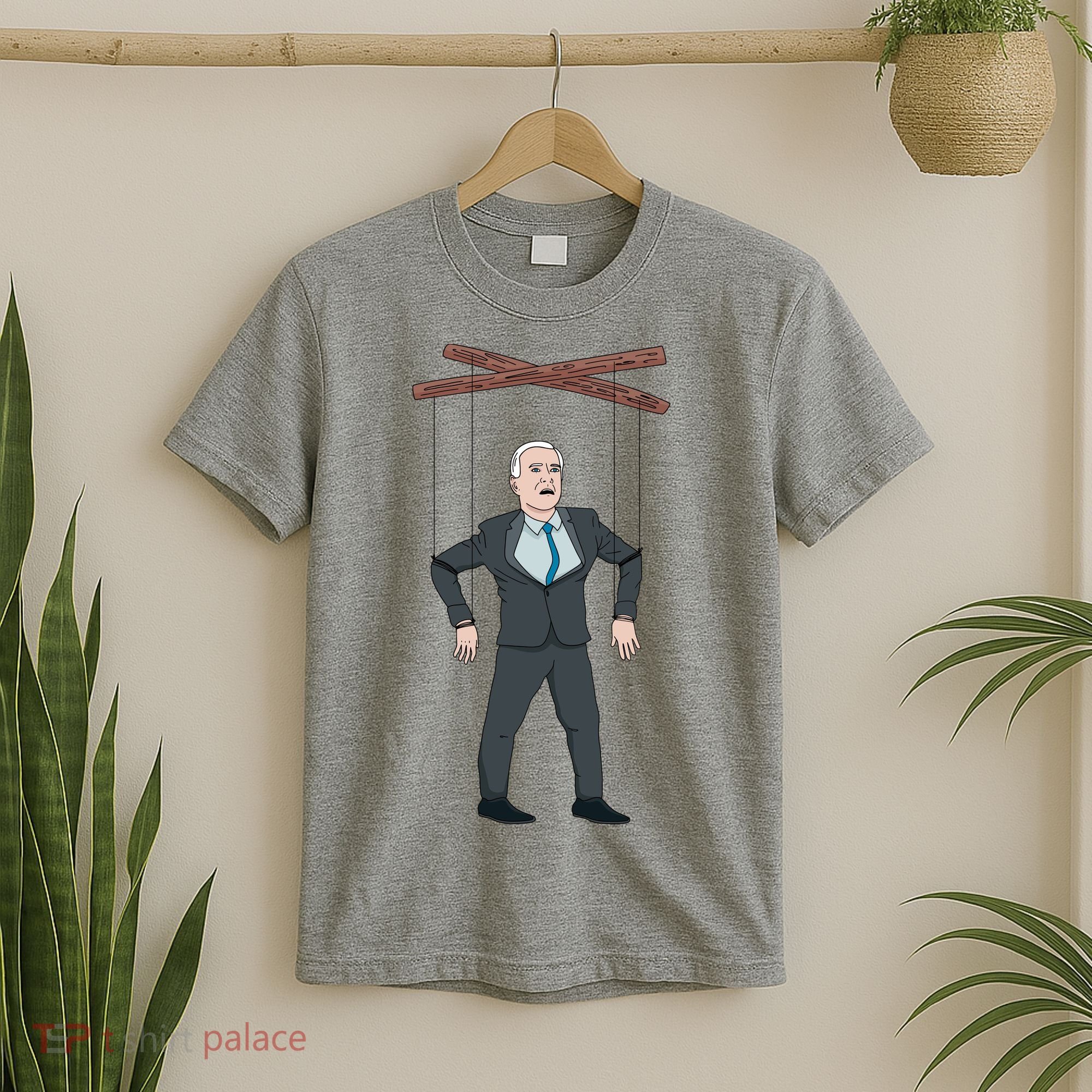Confused Anti Joe Biden Puppet Funny T-Shirt