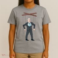 Confused Anti Joe Biden Puppet Funny T-Shirt thumb 4