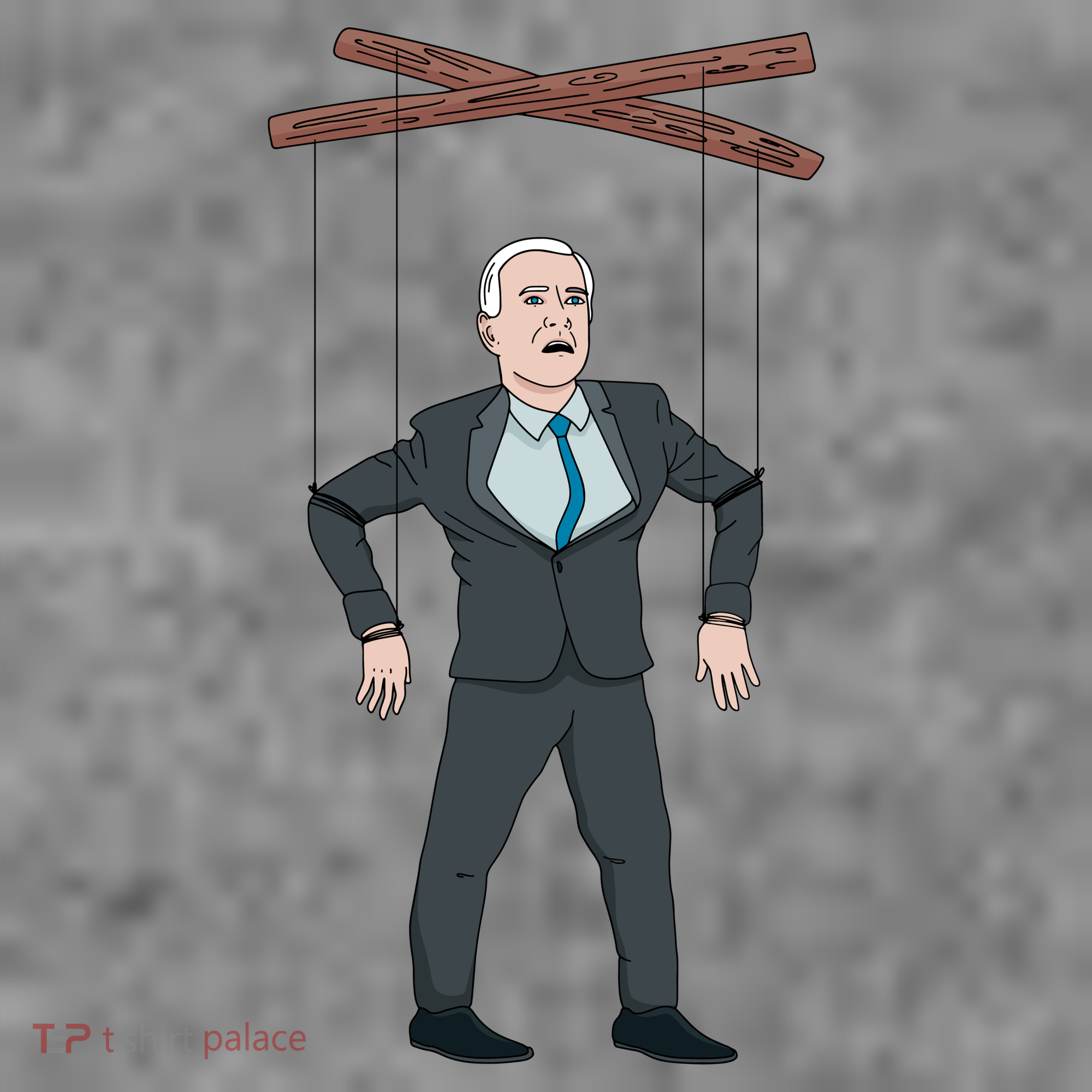 Confused Anti Joe Biden Puppet Funny T-Shirt
