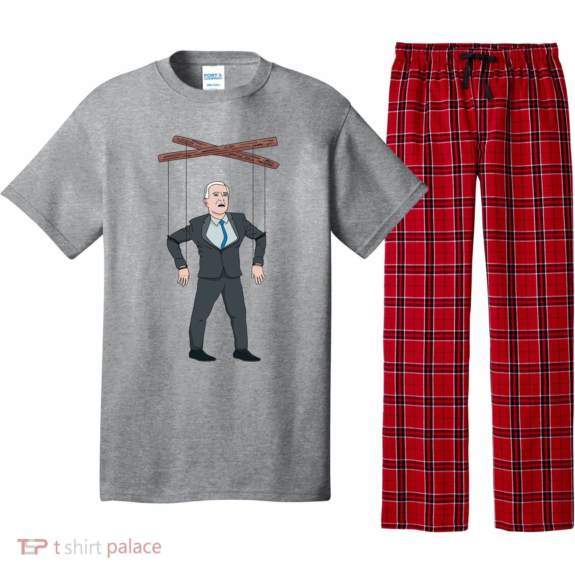 Confused Anti Joe Biden Puppet Funny Pajama Set