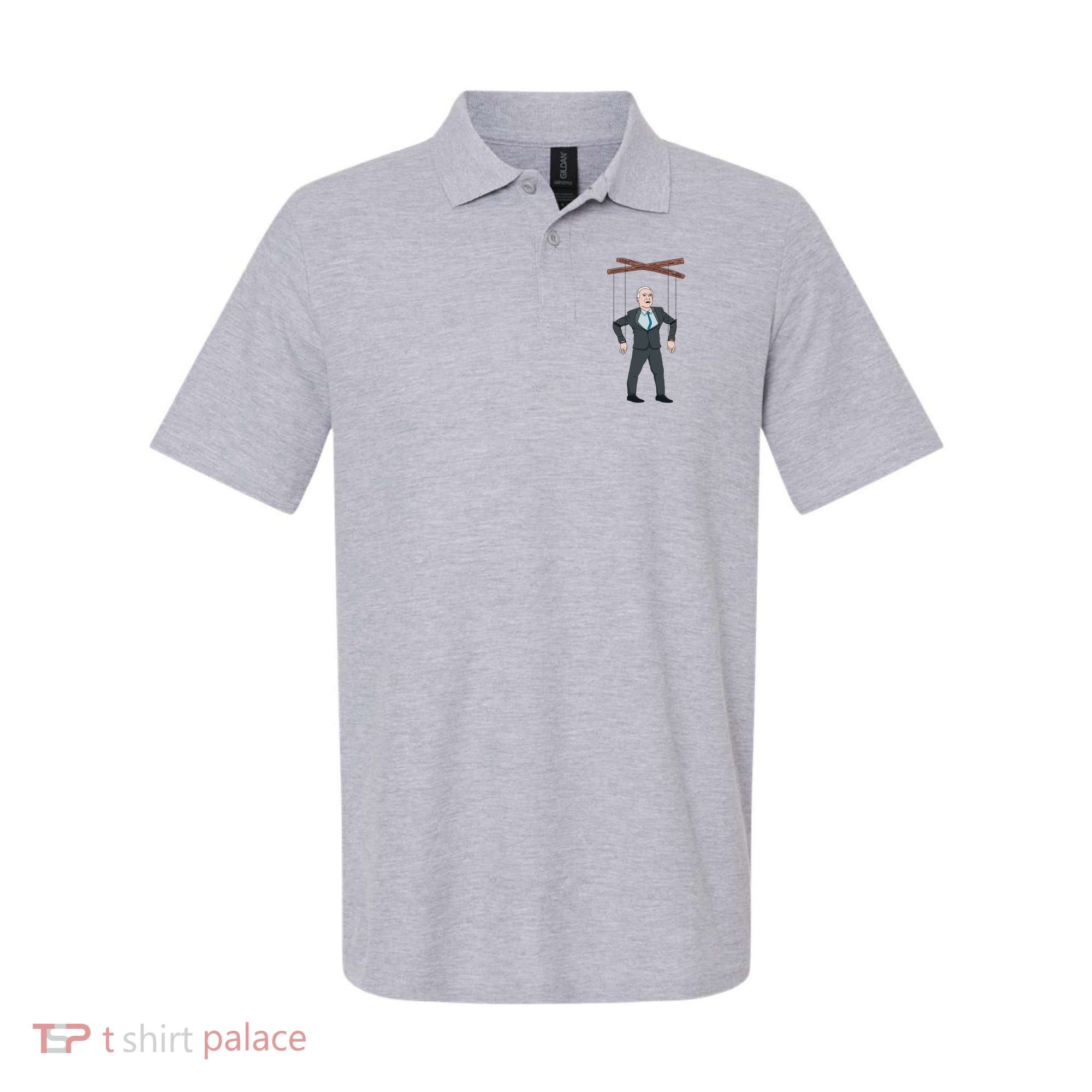 Confused Anti Joe Biden Puppet Funny Polo