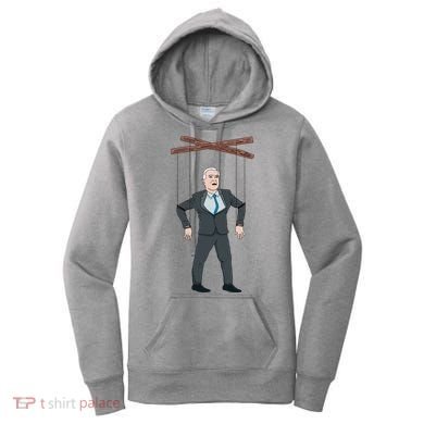 Confused Anti Joe Biden Puppet Funny Women's Hoodie
