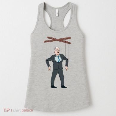 Confused Anti Joe Biden Puppet Funny Women's Tank Top