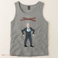 Confused Anti Joe Biden Puppet Funny Tank Top thumb 2