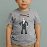Confused Anti Joe Biden Puppet Funny Toddler T-Shirt thumb 2