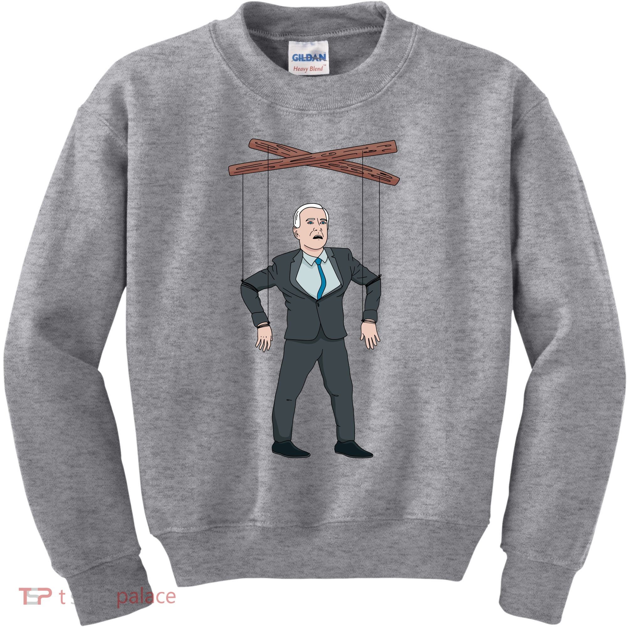 Confused Anti Joe Biden Puppet Funny Kids Sweatshirt