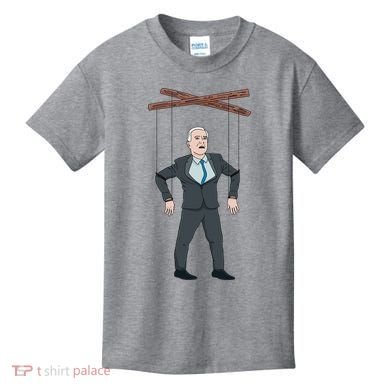 Confused Anti Joe Biden Puppet Funny Kids T-Shirt