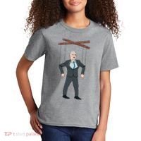 Confused Anti Joe Biden Puppet Funny Kids T-Shirt thumb 2