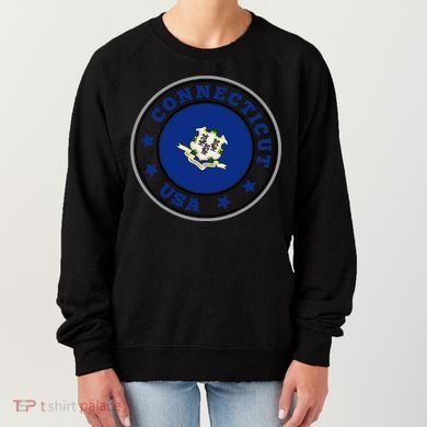 Connecticut State Flag Circle Women's Sweatshirt
