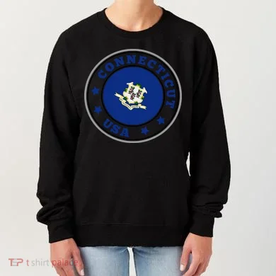 Connecticut State Flag Circle Women's Sweatshirt