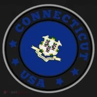 Connecticut State Flag Circle Doggie Tank thumb 4