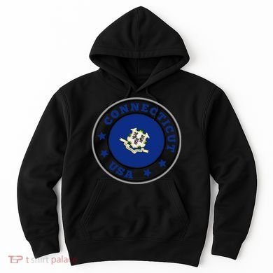 Connecticut State Flag Circle Hoodie