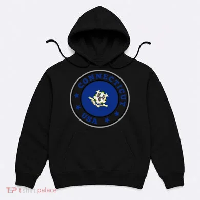 Connecticut State Flag Circle Hoodie