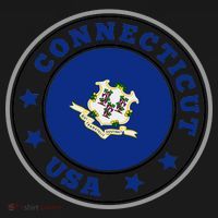Connecticut State Flag Circle Apron thumb 3