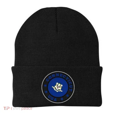 Connecticut State Flag Circle Beanie