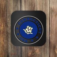 Connecticut State Flag Circle Coaster thumb 0