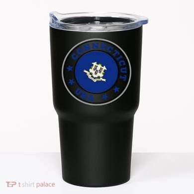 Connecticut State Flag Circle Tumbler