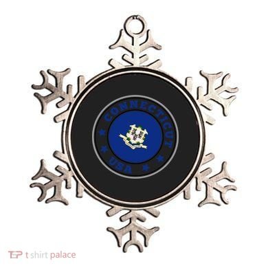 Connecticut State Flag Circle Ornament