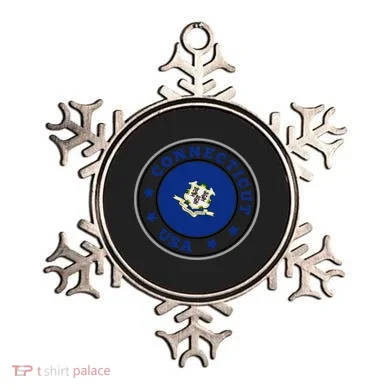 Connecticut State Flag Circle Ornament